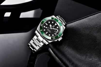 PAGANI DESIGN Men's Mechanical Wristwatches Luxury Brand Mens Watch NH35 100m Waterproof Sapphire Diving Watch reloj hombre