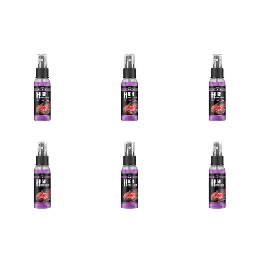 10-1PCS 3 In 1 Car Ceramic Coating Spray 100/30ML Car Nano Spray Hydrophobic Car Scratch Repair Body Hydrophobic Layer Auto Acce