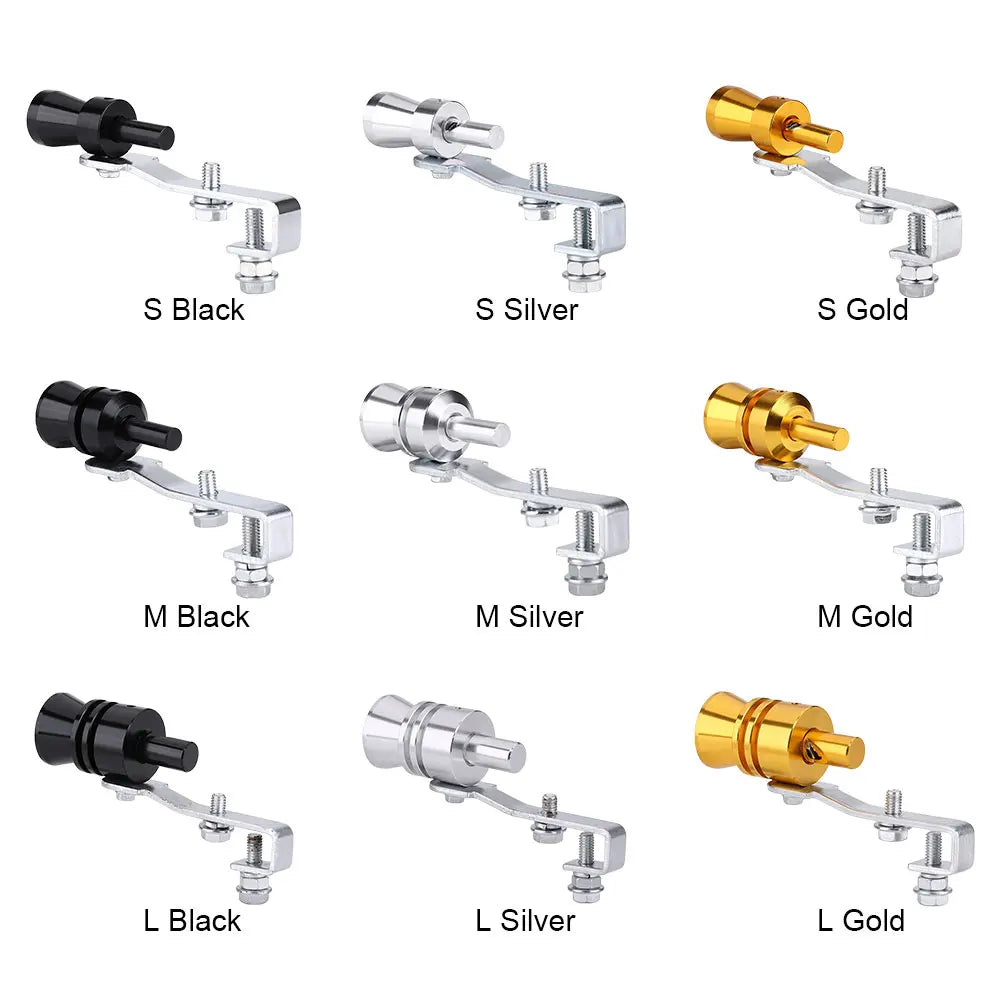 Aluminum Alloy Car Roar Maker Turbo Sound Whistle Universal Turbo Exhaust Whistle Sound Booster Blow Off for Car Styling Tunning