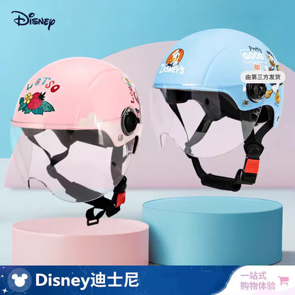 Summer Disney Donald Duck Motorcycle Super Light Open Face Helmet For Children Adult Helmet Safety Protective Helmet Gift Toy