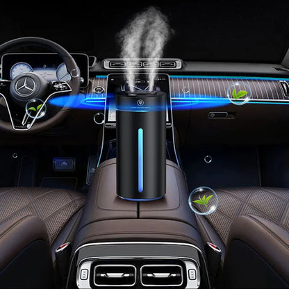 Vehicle Humidifier H2O Ultrasonic Spray 200ML Smart Work Usb 1500mah Wireless Perfume Aroma Diffuser Visable Dual Humidification