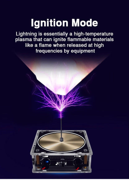 Tesla Coil Musical Speaker Artificial Lightning Bluetooth Music Tesla Coil Arc Plasma Wireless Transmission Experiment Model