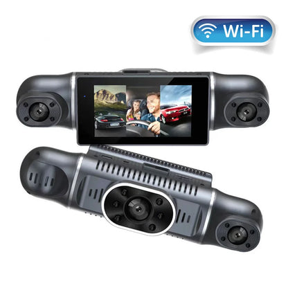4 Channel Car DVR HD 1080P 4-Lens Inside Vehicle Dash Cam Four Way Camera DVRs Recorder Video Registrator Dashcam Camcorder 24H