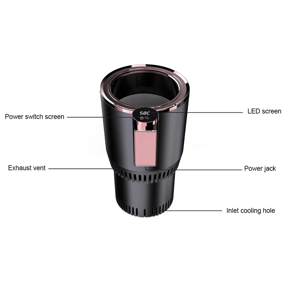 Smart Car Smart Hot And Cold Cup Drinks Holders Home Office Fast Refrigeration Heating Insulation Electric Cup Mini refrigerator