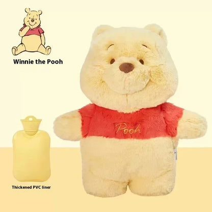 Original Disney Zoobies Hot Water Bag Warm Winter Plush Doll Plushie Lotso Stitch Doll 2-In-1 Useful Gift Toys For Children ﻿