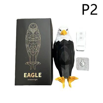 3D Wall Lamp Eagle Shape Projector Modern Creative Atmosphere Lamp Light 3D Print Body Animal Lighting Lustre Halloween Christma