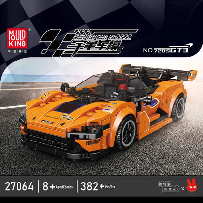 Yuxing-modelo mini-coche famoso, modelo de carreras deportivas, ocho cuadrículas, juguetes educativos para niños, bloques de construcción ensamblados