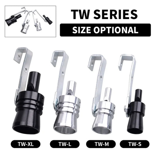 Car modification turbine whistle Turbine sound simulator whistle Car exhaust whistle Vehicle muffler S/M/L/XL Auto parts