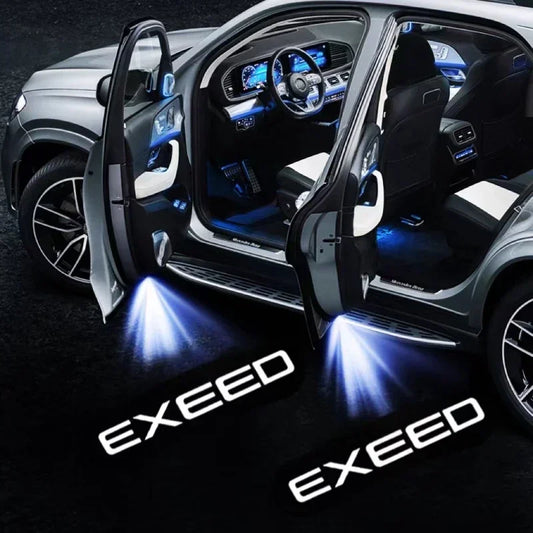 2X Led Car door Welcome Light Laser Projector Logo Ghost Shadow Lamps Car Decoration For Exeed RX VX ERi TXL TX Auto Accessories