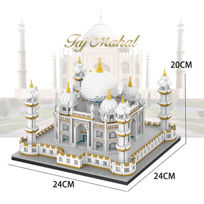 4036PCS MOC City Mini Bricks Taj Mahal World Famous Architecture Micro Model India Building Blocks Creative Sets Kids Toys