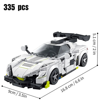 Speed Champions Series Racing Sports Vehiclea Technique Car Supercar Building Blocks Set Bricks Classic MOC Model Toys For Kids