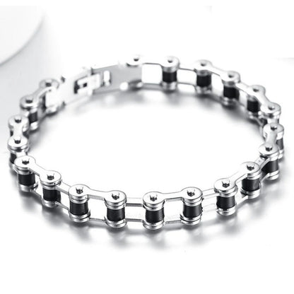 Top Quality Stainless Steel Biker Bracelet  Men's Motorcycle Chain Punk Rock Male Bracelet Biker Bicycle Bracelets For Men