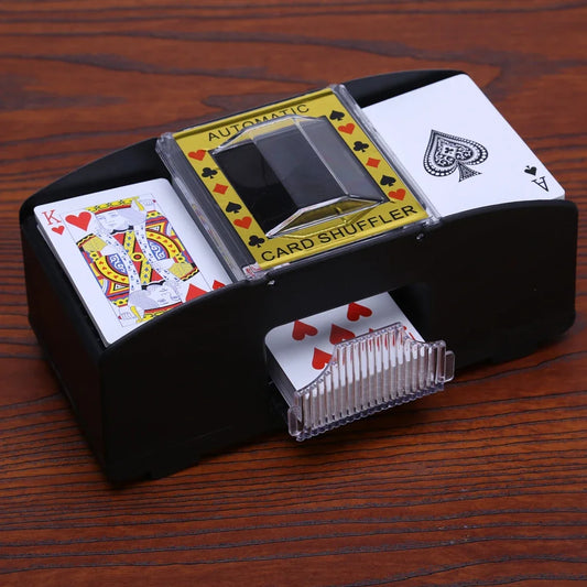 Automatic Playing Cards Shuffler Poker Casino 1/2 Deck Card Shuffling Machine USB Battery-Operated Electric Poker Card Shuffler