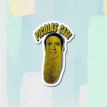 Picolas Cage 5PCS Stickers for Living Room Bumper Anime Cute Kid Car Art Print Window Home Decor