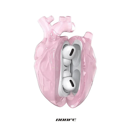 Airpods Pro Case Cover Original Custom Pink Heart Silica Protective Case for AirPods3 Personalized Earphone Accessories Y2k Gift