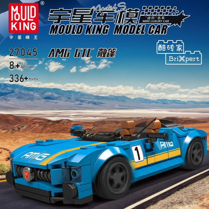 Yuxing-modelo mini-coche famoso, modelo de carreras deportivas, ocho cuadrículas, juguetes educativos para niños, bloques de construcción ensamblados