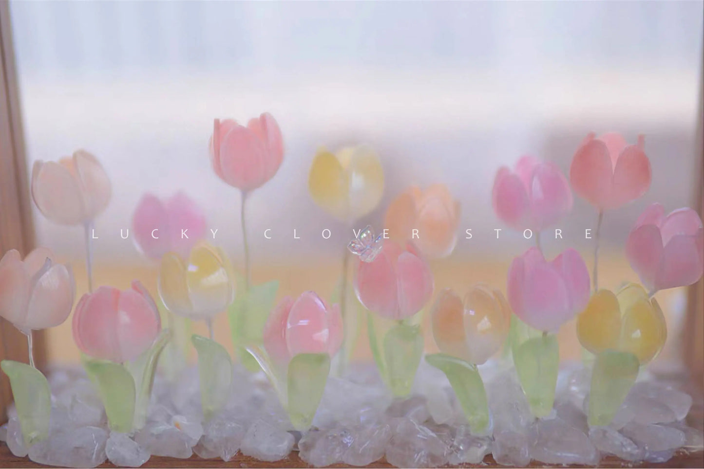 Tulip Nightlight Photo Frame Eternal Flower Home Decor DIY Cute Ornaments Birthday Gift Valentine's Day Surprise Christmas