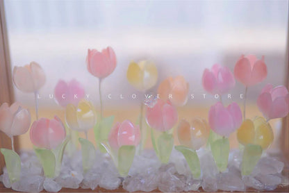 Tulip Nightlight Photo Frame Eternal Flower Home Decor DIY Cute Ornaments Birthday Gift Valentine's Day Surprise Christmas
