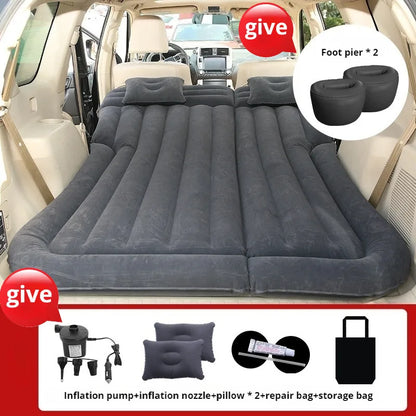 Car Folding Travel Mattress SUV Rear Seat Sleeping Mattress Trunk Car Inflatable Bed Air Mattress Bed Car Sleeping Bed