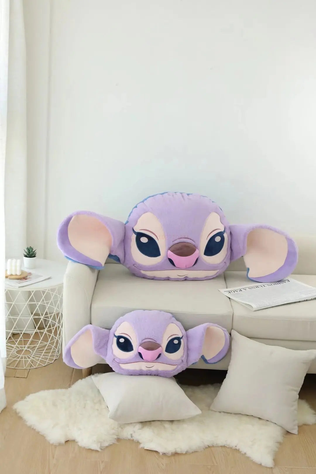 45/75/108cm Disney Stitch Kawaii Plush Toy Stuffed Animal Doll Double Sided Cushion Pillow Cartoon Room Cute Decor Anime Peluche