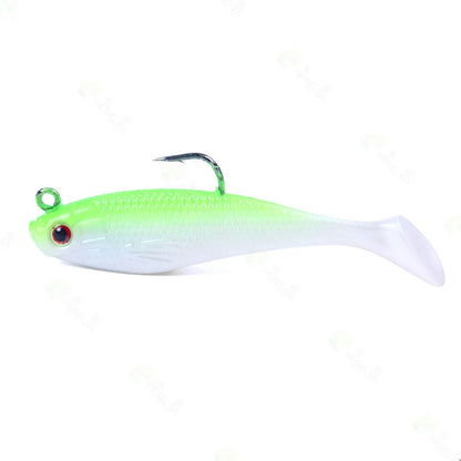 Sea Fishing Jigs Head Silicone Soft Bait 8cm-10g T tail Wobbler Fishing Lure Artificial Rubber Bait Swimbait Fishing Tackle