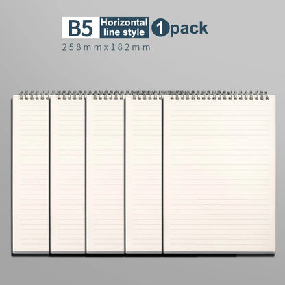 1 agenda planificadora A5, cuaderno en espiral, horarios, plan diario, lista de tareas, bloc de notas grueso, material escolar de oficina, papelería