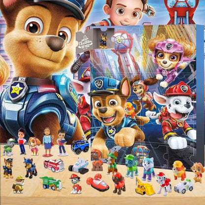 Vente en gros d'accessoires Disney Stitch Calendrier de l'Avent de Noël Boîte Lilo &amp; Stitch Modèle Poupée Figurines Anime Cadeau de Noël Enfants Garçon Jouet