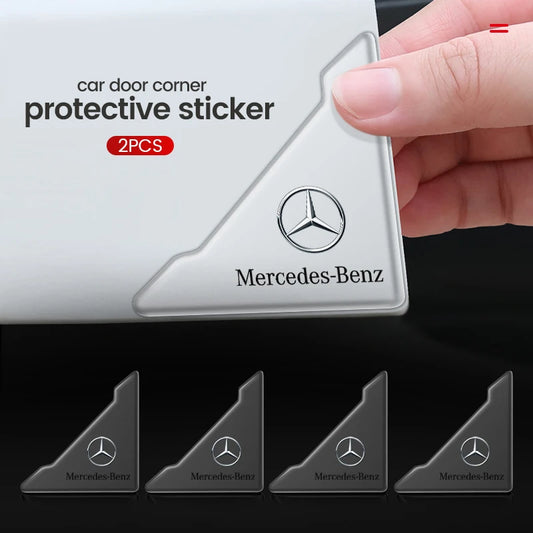 2Pcs Car Door Corner Cover Anti-Scratch Protection Sticker For Mercedes benz A C E class AMG W204 W205 W176 W211 W213 GLA GLC