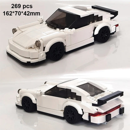 Technical Car City Speed Champion Sports MOC Ideas Creative Racing Car Building Blocks Garage Carro Rennau Voiture Vehicle Toys