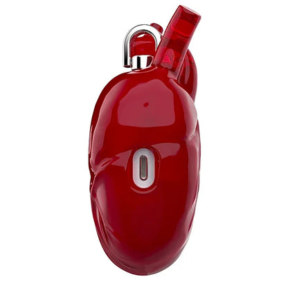 Airpods Earphone Case Original Design Transparent Red Heart Earphone Protective Cover Liquid Silicone Arpods 3 Protective Cover