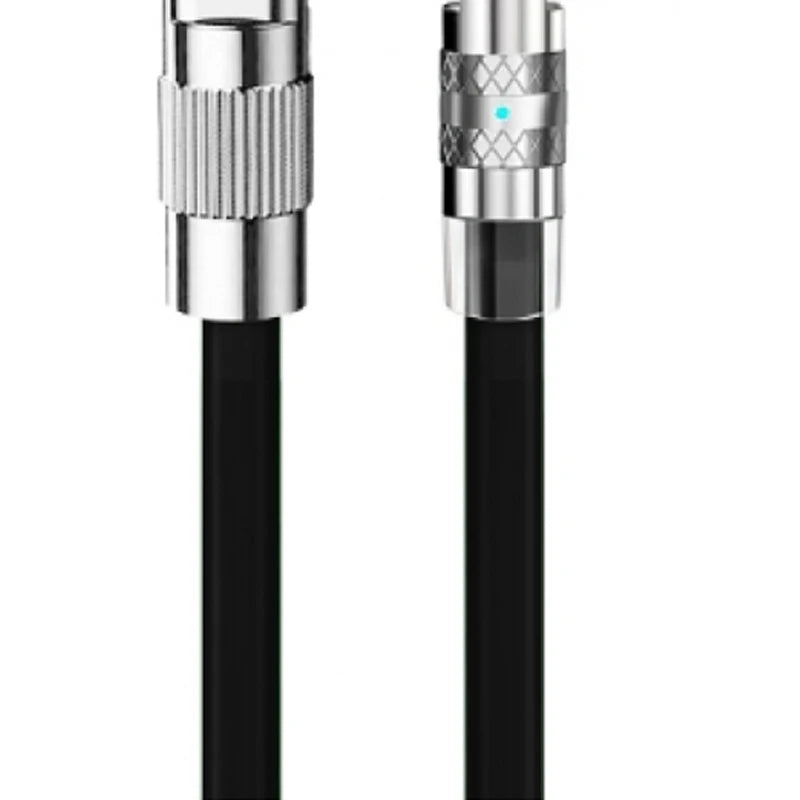 120W Usb Type C Fast Charge Cable 180 Degree Elbow Rotation Type C-Lightning Zinc Alloy Liquid Silicone Data Cable with Light