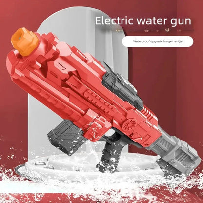 Automatic Large Capacity Water Gun with Bag Rechargeable Continuous Water Spray Electric Toy Outdoor Beach Pool Fight Water Toys