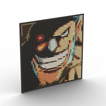 One Piece Anime Figures Luffy Brook Nami Robin Sanji Franky Blocks Brick Pixel Art Decoration Toys Kids Christmas Birthday Gifts