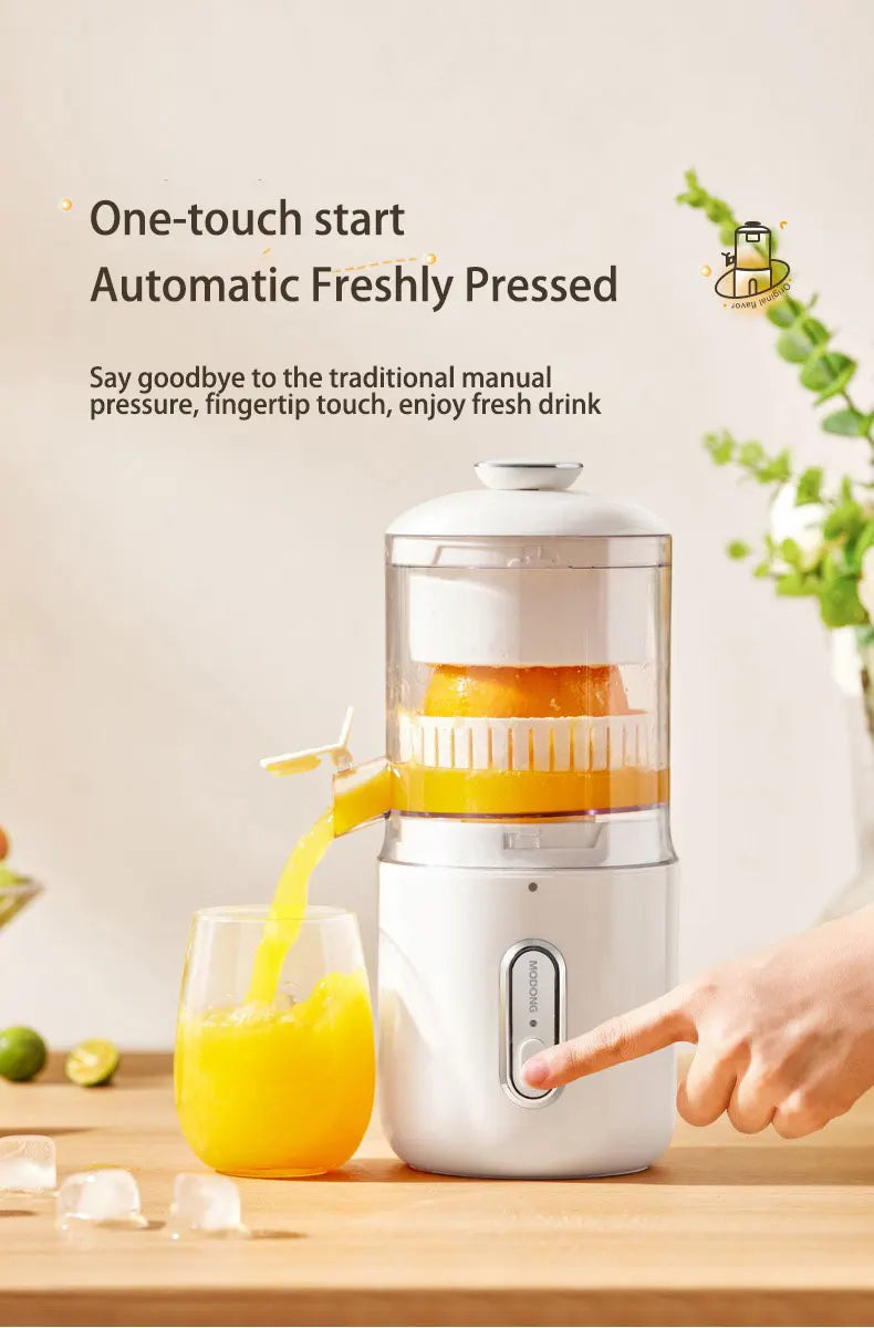 45W Electric Juicer 1500mAh Rechargeable Automatic Blender Fruit Squeezer  Portable Shakes Smoothie Fruit Separation Raw Juicer
