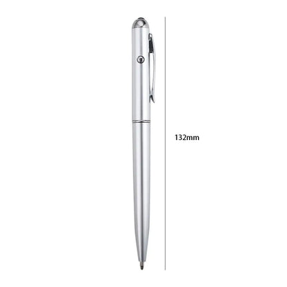 School Creative Drawing Magic Writing Silver Stationery Invisible Ink Pen UV Light Pen Ballpoint Pens Magic Secret Pen