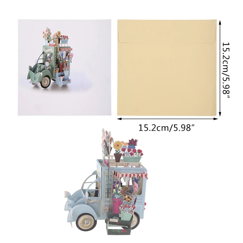 38 Styles 3D Pop Up Greeting Card Love In Hands Birthday Wedding Halloween Christmas Valentines' Day New Year Xmas Kids Gift