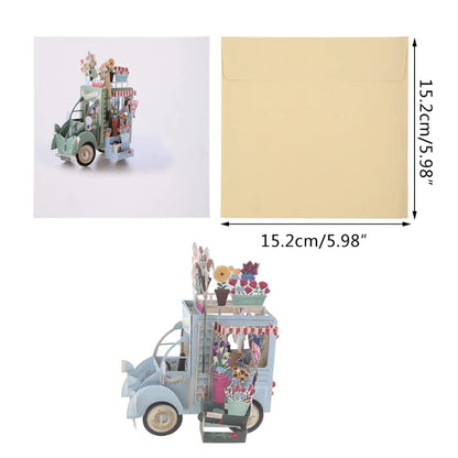 38 Styles 3D Pop Up Greeting Card Love In Hands Birthday Wedding Halloween Christmas Valentines' Day New Year Xmas Kids Gift
