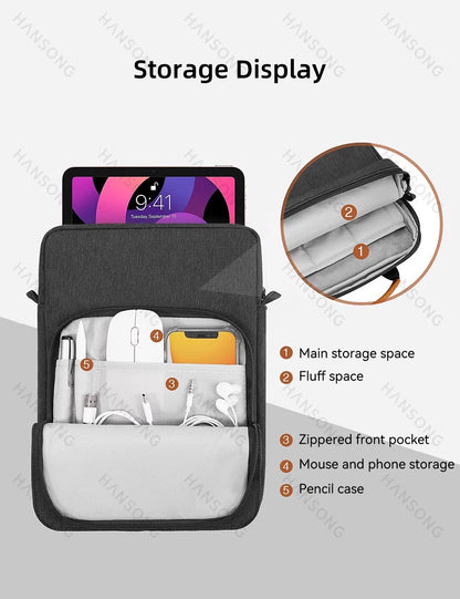 Tablet Case for Samsung Galaxy Tab S6 Lite Galaxy Tab S7 IPad Pro 11-iPad 9.7 9-11Inch Tablet Shoulder Bag Carrying Case Storage