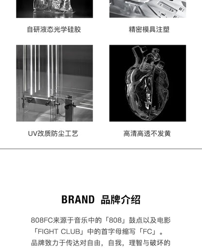 808FC Heart Earphone Case 808 fc Headphone Cases air pods pro2 Hearing Earphone Cases Customize For Airpod3 Pro/Pro2 Phone Gifts