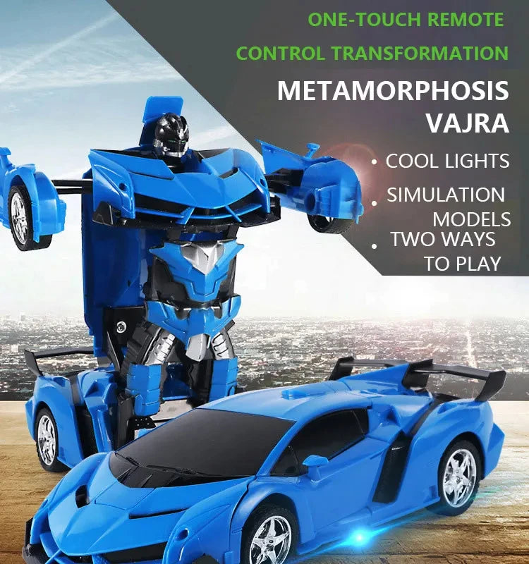 RC Car Transformation Robots Sports Vehicle Model Drift Car Toys Cool Deformation Car Christmas Birthday Gifts for Boys Girls