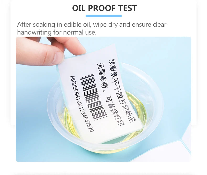 100mm Width Multiple Size Thermal Labels Paper Roll Stickers White Blank Labels For Thermal Label  Self-Adhesive Paper Stickers