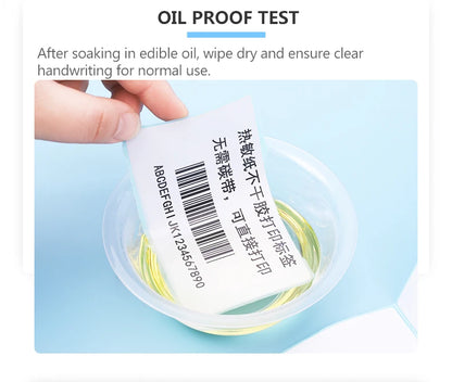 100mm Width Multiple Size Thermal Labels Paper Roll Stickers White Blank Labels For Thermal Label  Self-Adhesive Paper Stickers