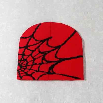 Unisex Knitting Cap Spider Men Women Luxury Beanie Caps Y2k Warm Fashion Versatile Ins Pullover Hiphop Winter Bonnet
