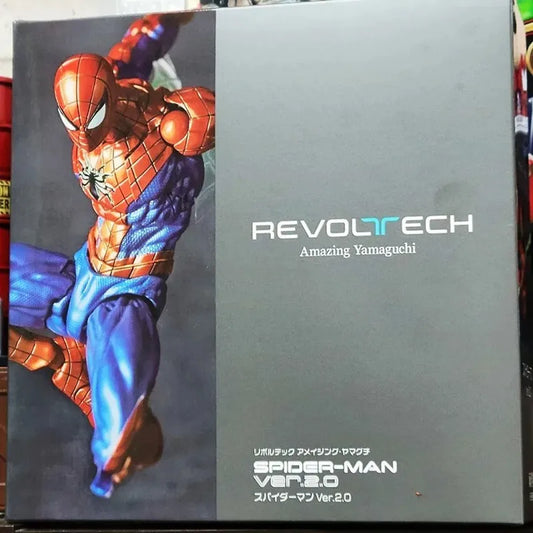 Figuras de acción de colección de anime de 16 cm de Kaiyodo Spider-Man 2.0 Revoltech Amazing Yamaguchi Mk4 Peter Parker, juguetes modelo de regalo