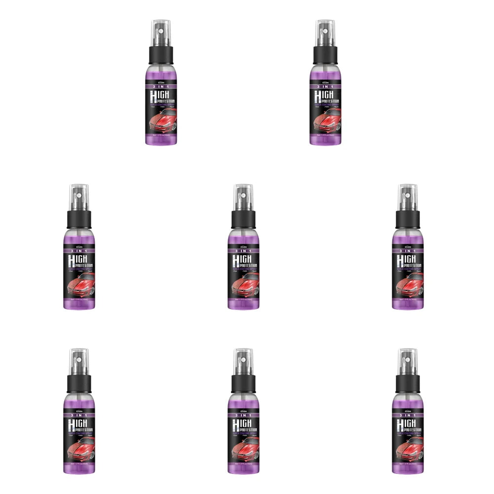 10-1PCS 3 In 1 Car Ceramic Coating Spray 100/30ML Car Nano Spray Hydrophobic Car Scratch Repair Body Hydrophobic Layer Auto Acce