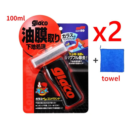 SOFT99 Glaco Car Windshield Glass Nstant Dry Water-proof Coating Agent and Oil Film Removal Agent Coating Anti-rain Treatment