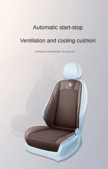 2024 Ventilation 16f/20fans Massage DC12V Car Ventilated Seat Blow Air Cushion Backrest Car Mounted Summer Ventilated Seat Pads