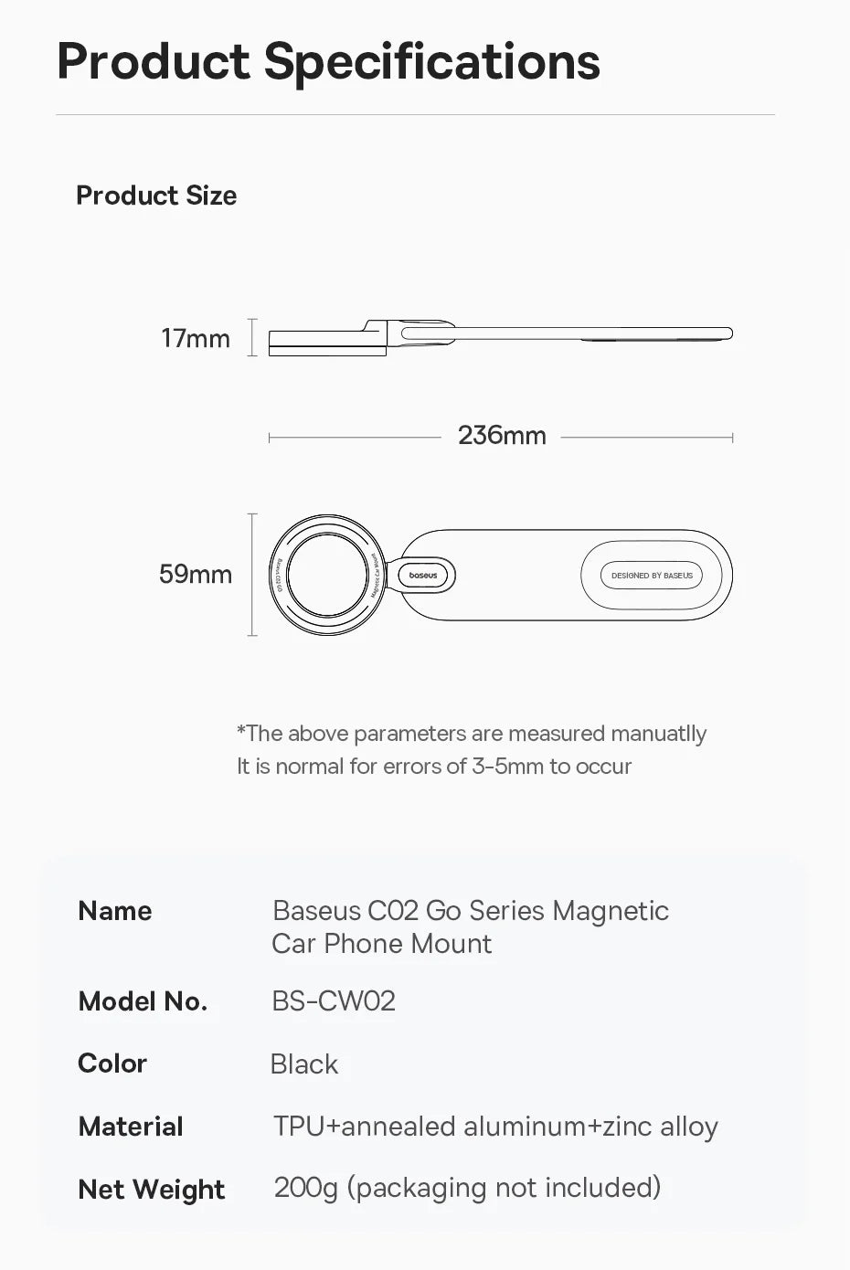 Support magnétique Baseus pour téléphone portable de voiture, support pliable pour iPhone 12 13 14 Pro Max pour Samsung S23