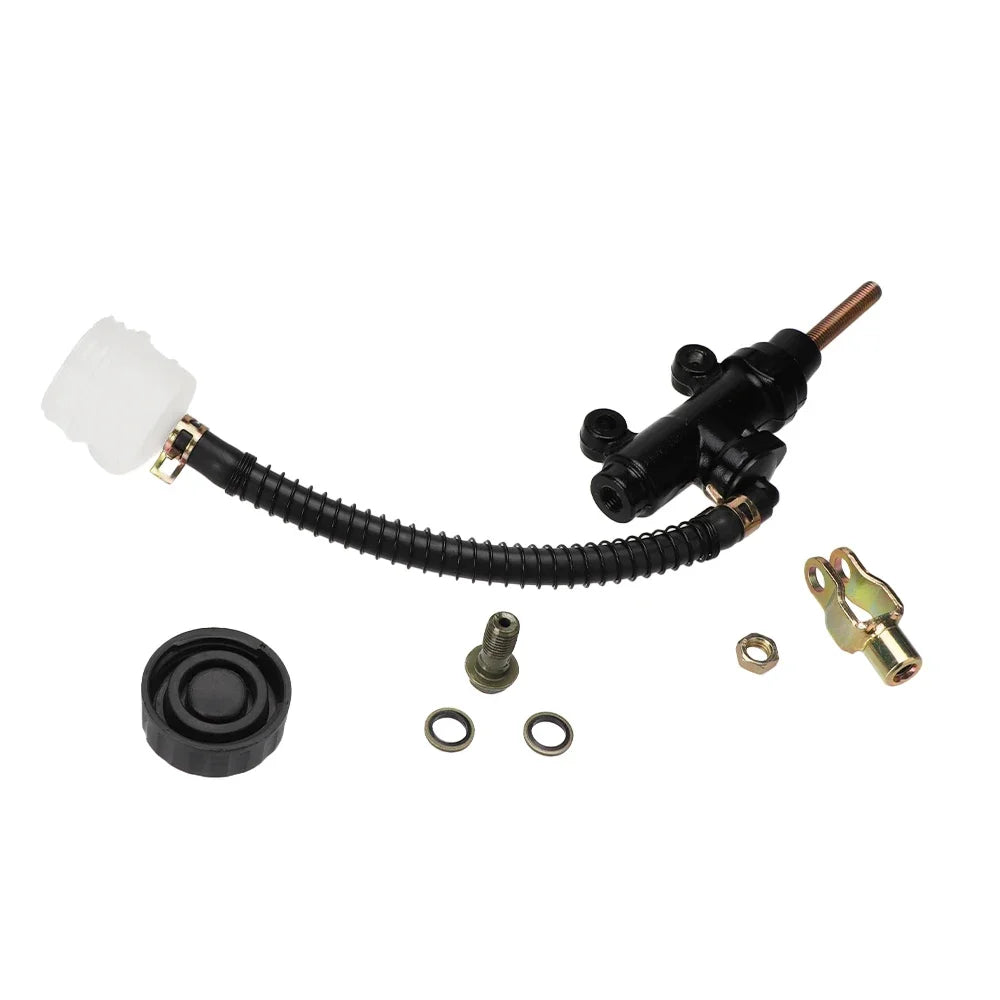 Universal Black Hydraulic Rear Foot Brake Master Cylinder Pump with Reservoir For Chinese ATV Quad Pit Dirt Bike Go Kart