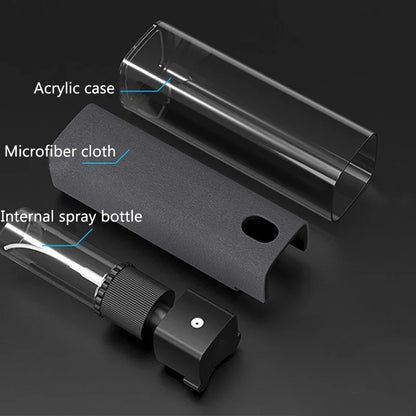 2In1 Microfiber Screen Cleaner Spray Bottle Set for Phone Ipad Screen Dust Removal Clean Cloth Wipe Iphone Cleaning Glasses Wipe
